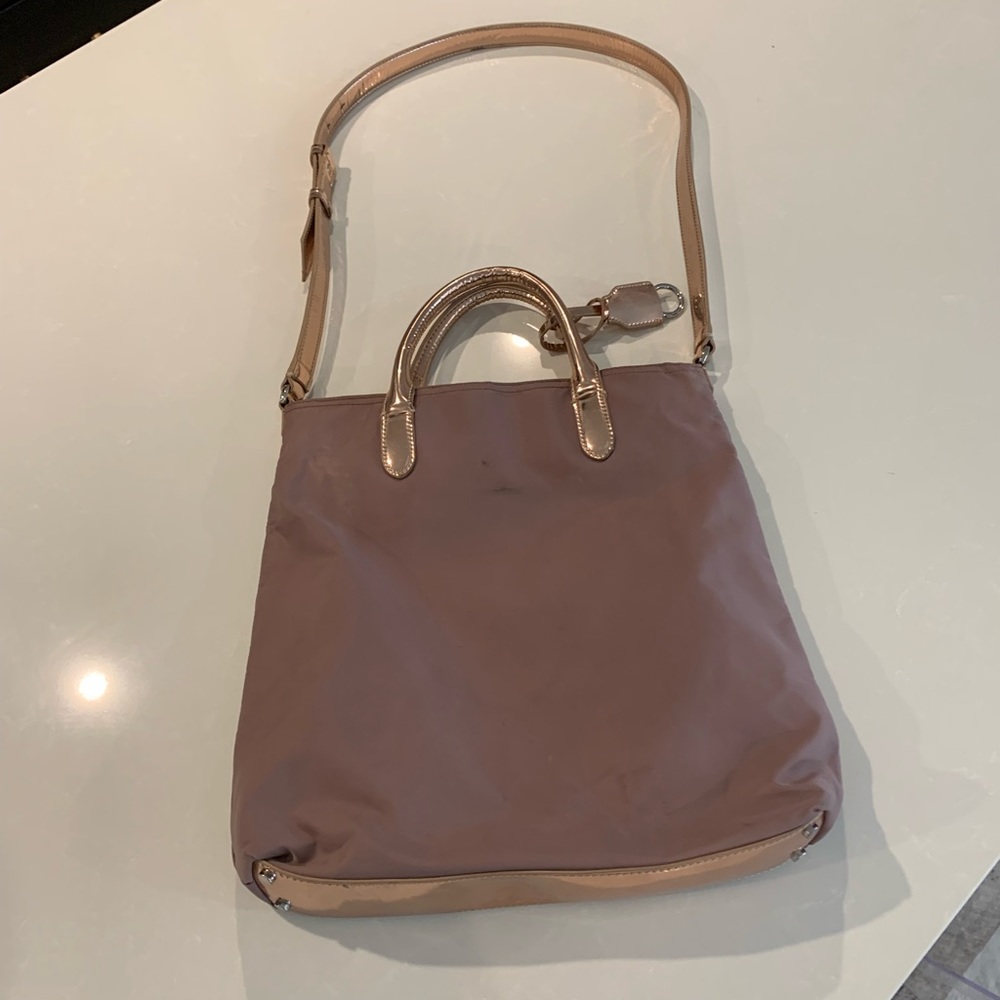 Banana Republic crossbody rose gold bag
